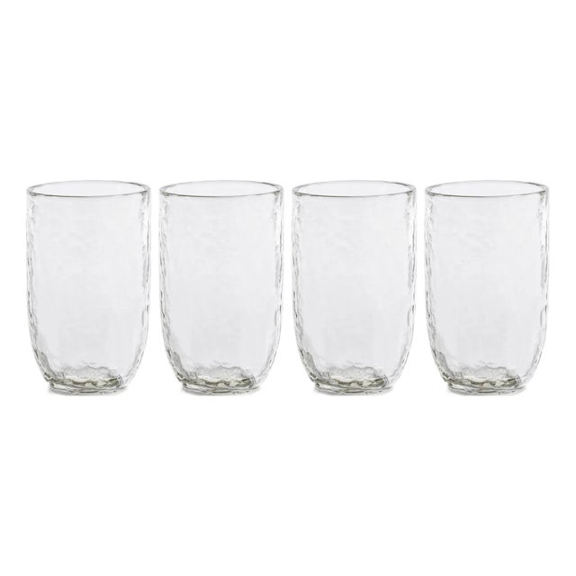 Pimlico Hammered Highball Glasses, Set of 4 For Sale