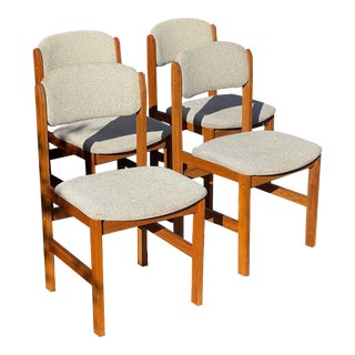 Set of 4 Benny Linden 1980s Teak Dining Chairs For Sale