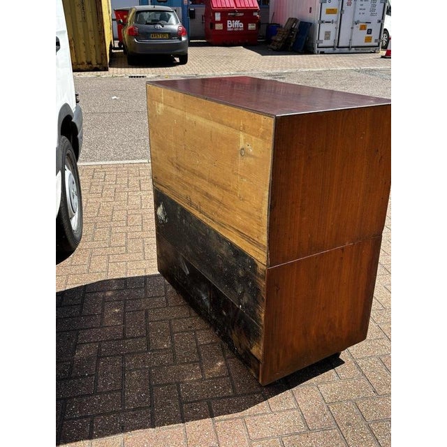 Wood Antique Campaign Military Chest For Sale - Image 7 of 15