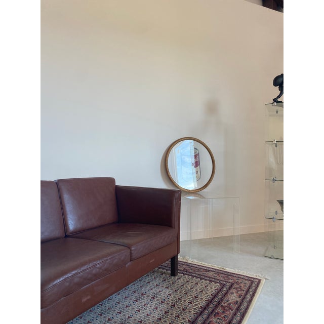 Re-Framed Andy Warhol Soup Can Lithograph on Linen in Round Oiled Wood Frame For Sale - Image 14 of 16