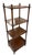 Vintage Four-Tier Turned-Wood Étagère Stand With Base Drawer For Sale - Image 4 of 12