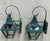 Turquoise High-End Solid Copper Outdoor Lanterns Made in Usa For Sale - Image 8 of 15