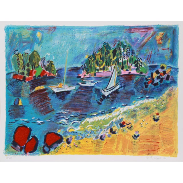 Wayne Ensrud, Leaving Port, Lithograph For Sale