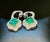 Modern 5 Ct Natural Zambian Emerald Earring & 2 Ct Diamond , Rose Cut Diamond Earring For Sale - Image 3 of 8