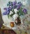 1990s Oil Painting Lilac Zhabinsky Leonid Andreevich For Sale