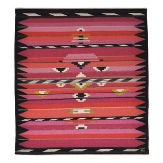 Scandinavian Handwoven Wool Tapestry by Mette Birckner, 2005 For Sale