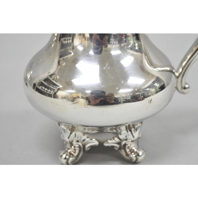 Vintage Reed & Barton Regent 5600 Silver Plated Tea Coffee Service - 4 Pc Set For Sale - Image 11 of 15