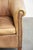 Vintage English-Style Cowhide Leather Club Armchair For Sale - Image 9 of 15