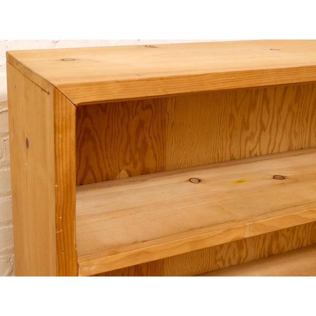 Late 20th Century Primitive Rustic Pine Shelf For Sale - Image 4 of 11