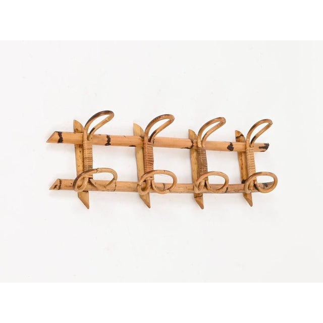 Large Coat Rack in Rattan with Bamboo and Wicker by Franco Albini, Italy, 1960s For Sale - Image 6 of 13