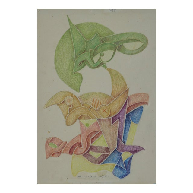 Fritz Klee, Abstract Composition, Germany, 1955, Drawing For Sale