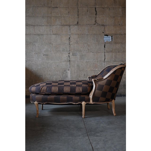 Brown French Louis XV Down-Filled Daybed For Sale - Image 8 of 10