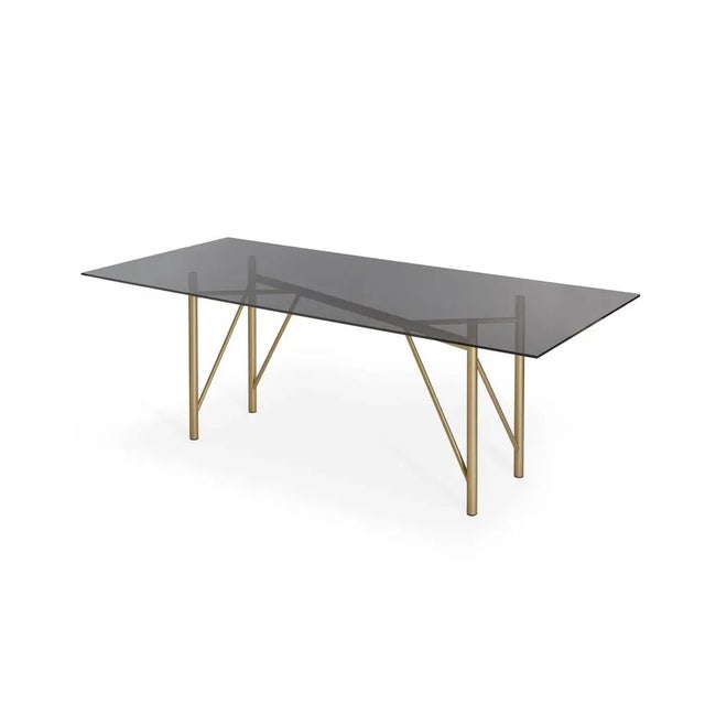 Not Yet Made - Made To Order Nero Tubolar Table Oval 220 by Mentemano For Sale - Image 5 of 9