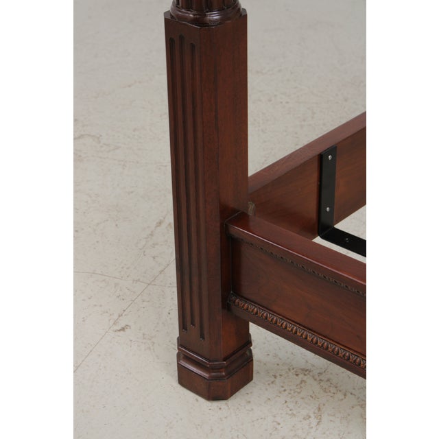 Karges Queen Size Mahogany Canopy Bed For Sale - Image 14 of 17