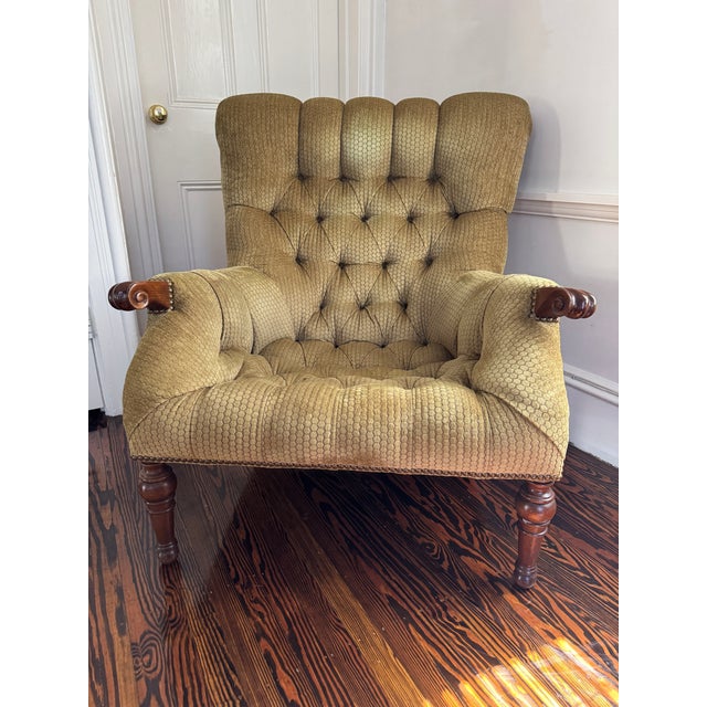 2000 - 2009 Stickley Furniture Leopold's Chair & Ottoman Set For Sale - Image 5 of 12