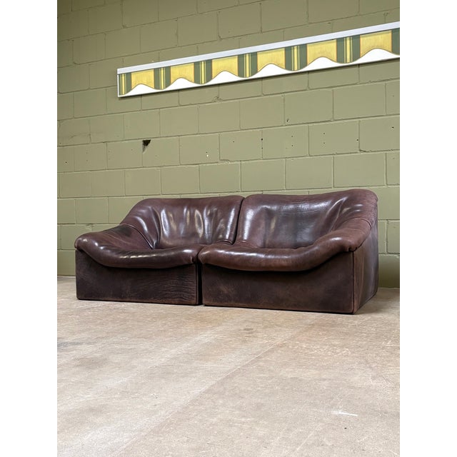 Model DS-46 in Black-Brown Neck Leather from de Sede, Switzerland, 1976, Set of 6 For Sale - Image 14 of 18