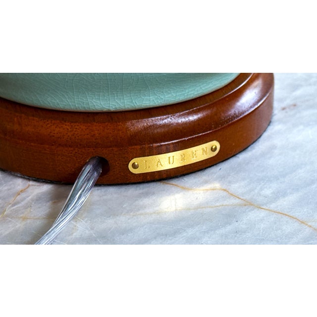 Ralph Lauren Celadon Ceramic Table Lamp For Sale - Image 9 of 11