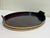 19th Century Oval Dark Walnut Tray with Brass Straps For Sale - Image 10 of 13