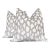 Gray and White Kravet Linen Pillows - A Pair For Sale
