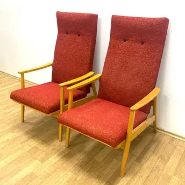 Armchairs from TON, Czechoslovakia, 1960s, Set of 2 For Sale - Image 12 of 13