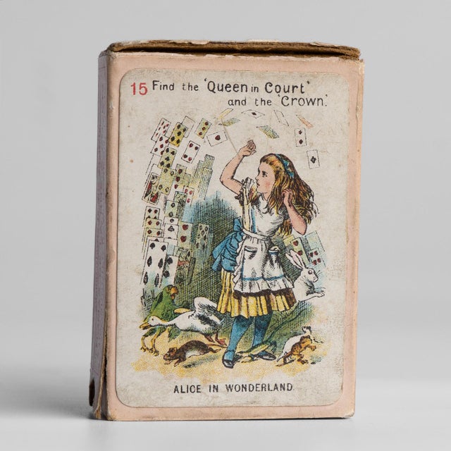 Paper Antique Alice in Wonderland Playing Cards Game by Thomas De La Rue & Co For Sale - Image 7 of 18