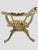 Vintage Curule Style Chair Pair Newly Upholstered Silk Tiger Velvet For Sale - Image 9 of 15