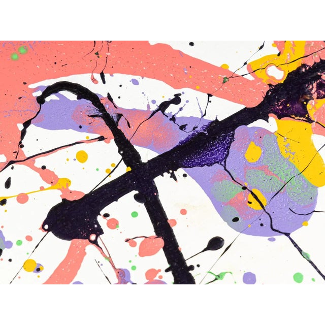 Color Blob, Acrylic on Canvas, Framed For Sale - Image 6 of 14