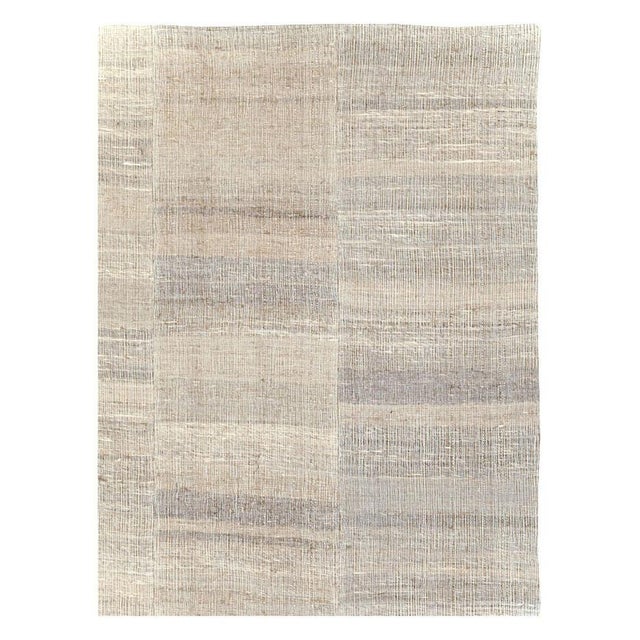 A vintage Turkish flatweave Kilim room size carpet handmade during the mid-20th century. Measures: 9' 10" x 13' 2".