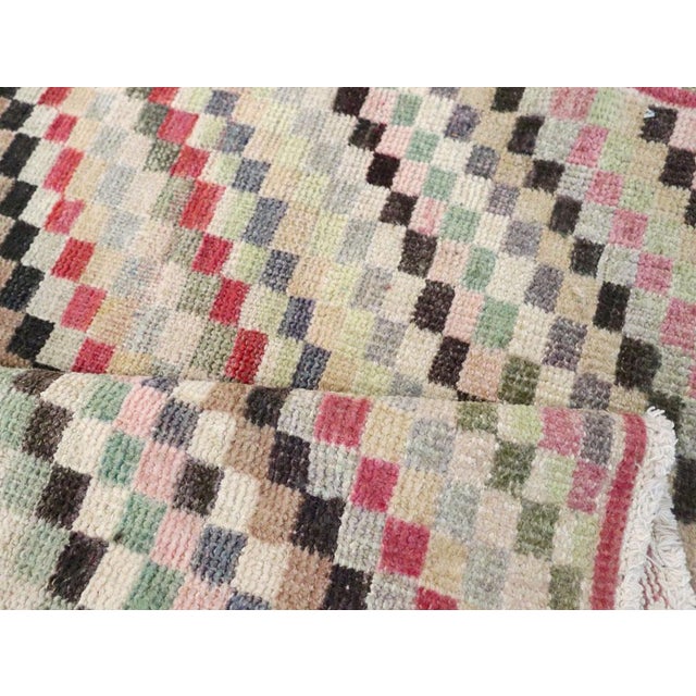 Galerie Shabab Collection Mid-20th Century, Handmade Turkish Anatolian Throw Rug For Sale - Image 9 of 10
