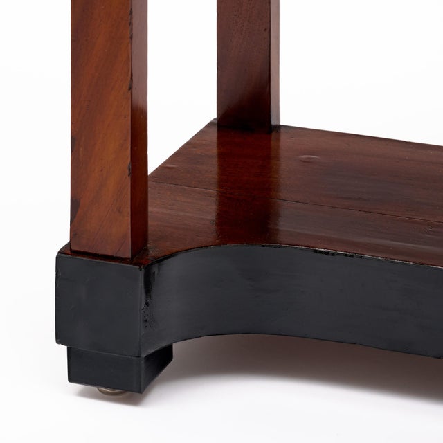 Brown French Consulat Empire Mahogany Side Table With Black Marble Top, Circa 1805 For Sale - Image 8 of 9