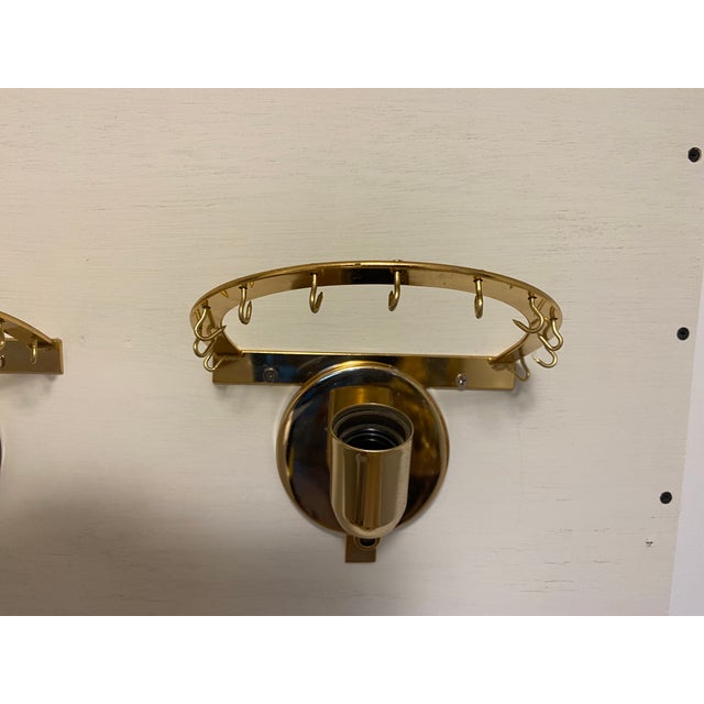 Silver Set of Four Venini Murano Glass and Brass Wall Sconces, Mid-Century Modern For Sale - Image 8 of 8