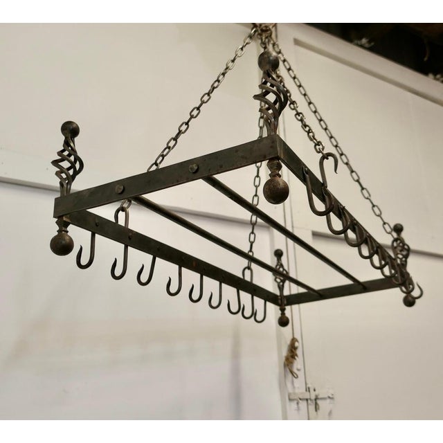 Iron Kitchen Utensil or Pot Hanger, 1920s For Sale - Image 6 of 11