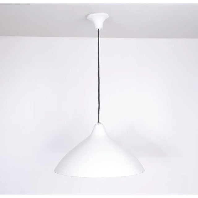 White Pendant Lamp by Lisa Johansson Pape for Orno, Finland, 1958 For Sale - Image 10 of 10