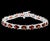 18 Carat Genuine Natural Garnet Tennis Bracelet 14 Karat White Gold For Sale - Image 17 of 18