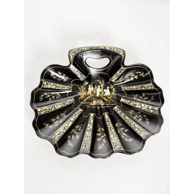 Napoleon III Papier-Mâché Catchall, France, 1880 For Sale - Image 3 of 12