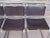 Metal Set of 4 Vintage Knoll Spoleto Side Dining Chair, Chrome + Brown Leather For Sale - Image 7 of 11