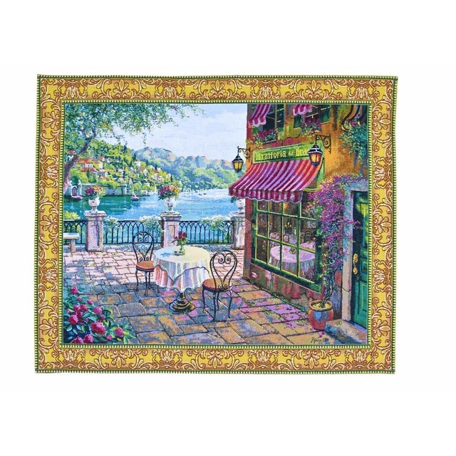 This beautiful tapestry is woven on a jacquard loom by skilled weavers, keeping alive the centuries old tradition of...
