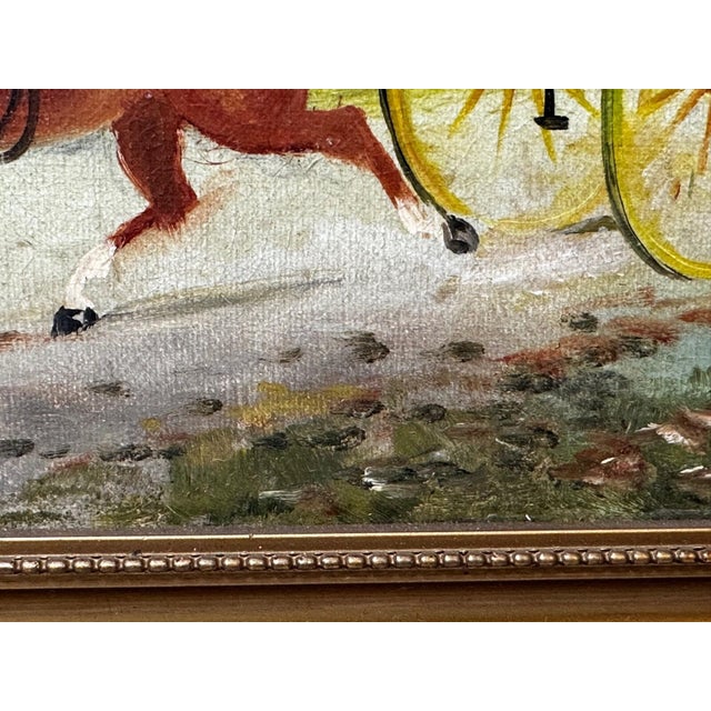 1908 Philip H. Rideout British Edwardian Coaching Scene Going to Fair Oil Painting For Sale - Image 16 of 18