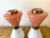 Pair of Diabolo Lamps Pink and White Murano Glass. Italy For Sale - Image 11 of 12