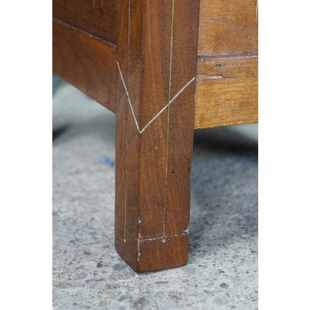 Antique 19th Century Victorian Oak Chamber Pot Commode Toilet Step Stool 16" For Sale - Image 14 of 18