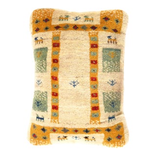 Pasargad DC Fine Hand Knotted Gabbeh Pillow For Sale