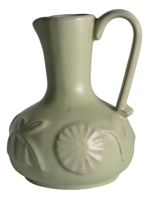 Celadon Green Relief Vase by Anna-Lisa Thomson for Upsala Ekeby, 1940s