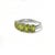 Contemporary Natural Peridot Statement Ring, Half Band Gemstone Ring for Woman Us 7 For Sale - Image 3 of 3