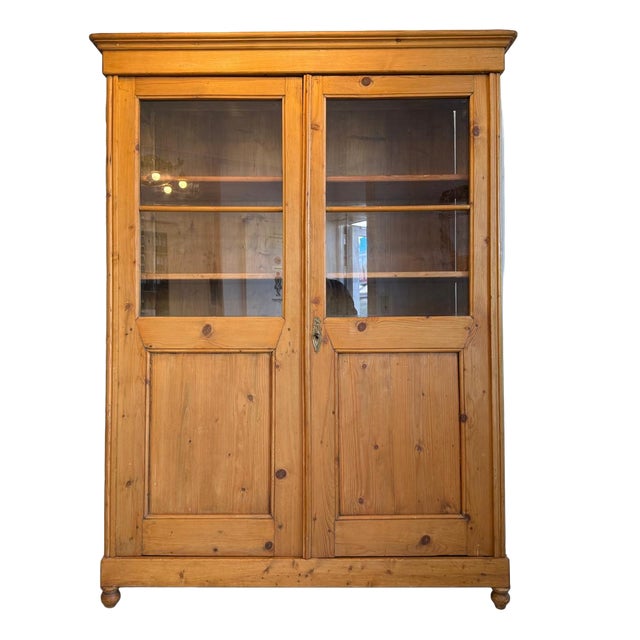 Antique Farmhouse Display Cabinet For Sale