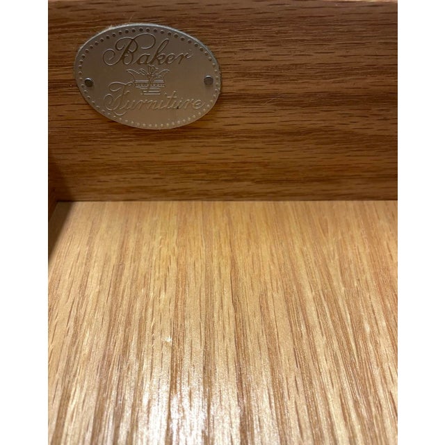 Mid-Century Modern 1970s Pair of Vintage Faux Bamboo Chinoiserie Nightstands by Baker Furniture For Sale - Image 3 of 3