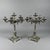 Traditional Empire Style Silver-Plated Bronze 6-Light Candelabras, 20th Century, Set of 2 For Sale - Image 3 of 15
