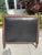Antique Neoclassical Carved Wood & Black Leather Full-Size Headboard, Fluted Posts & Pinecone Finials For Sale - Image 9 of 12