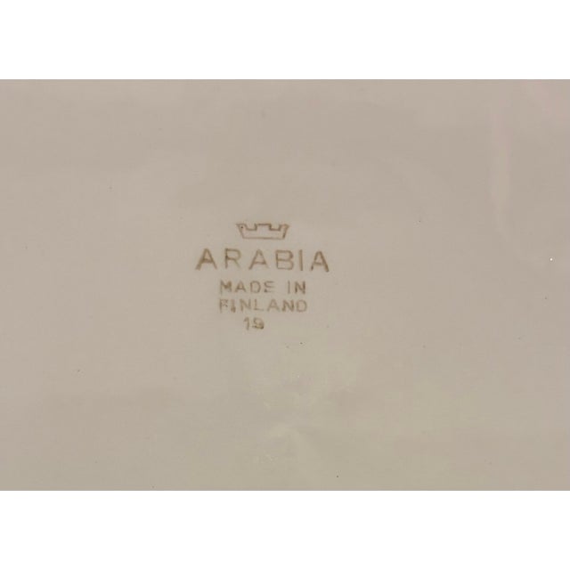 Set of 8 Mid Century Modern Thanksgiving "Turkey Design" Plates Made in Finland by Arabia Signed For Sale - Image 12 of 12