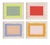 Contemporary Bright Color Field Art Prints, Framed - Set of 4 For Sale