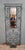 Wall-Mounted Coat Rack in Wrought Iron with Central Mirror For Sale - Image 10 of 10